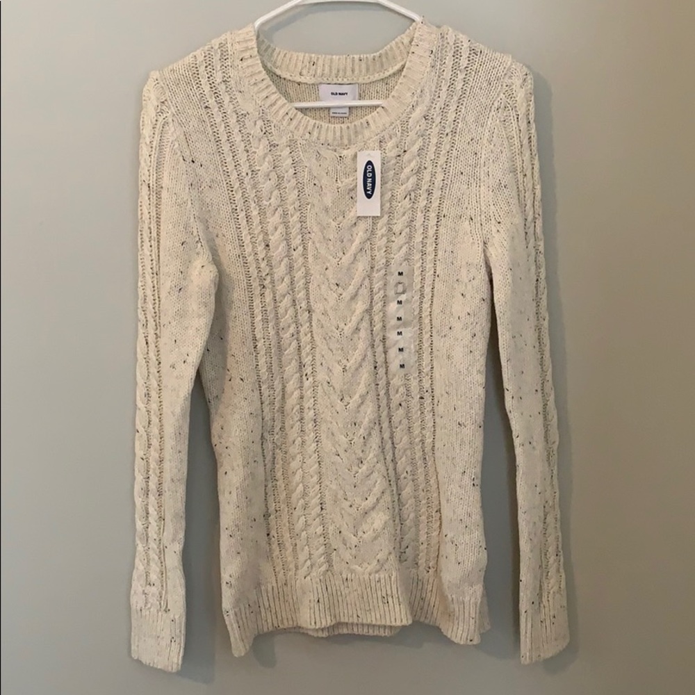 Cream old navy sweater